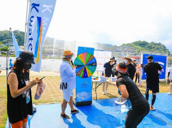 제15회 정남진 물축제  K water 이벤트 사진입니다.