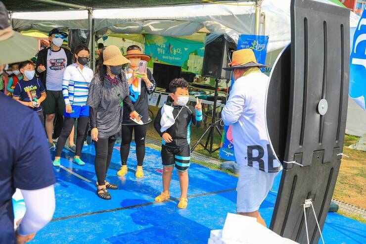 제15회 정남진 물축제  K water 이벤트 사진입니다.