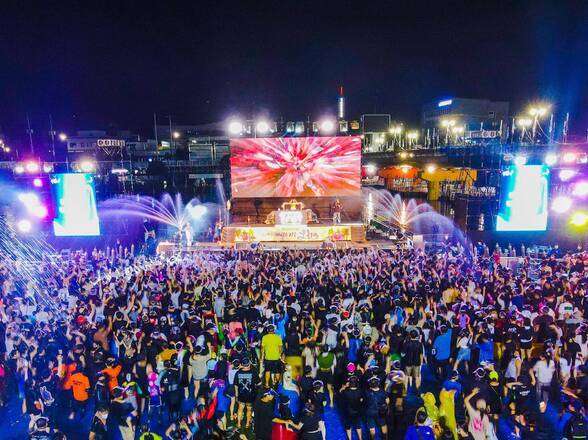 제15회 정남진 물축제 장흥 워터 樂 풀파티 사진입니다.