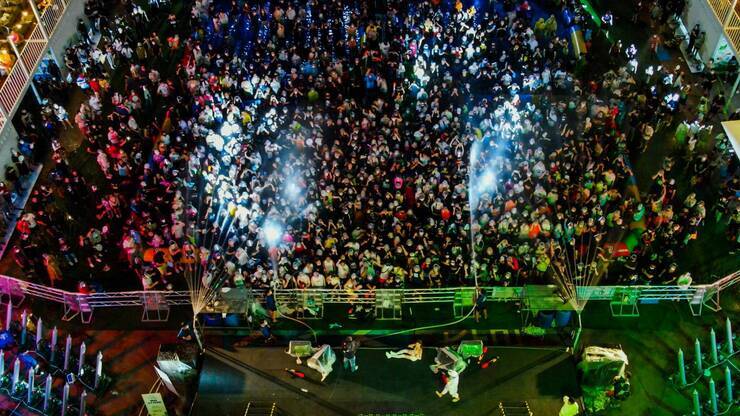 제15회 정남진 물축제 장흥 워터 樂 풀파티 사진입니다.