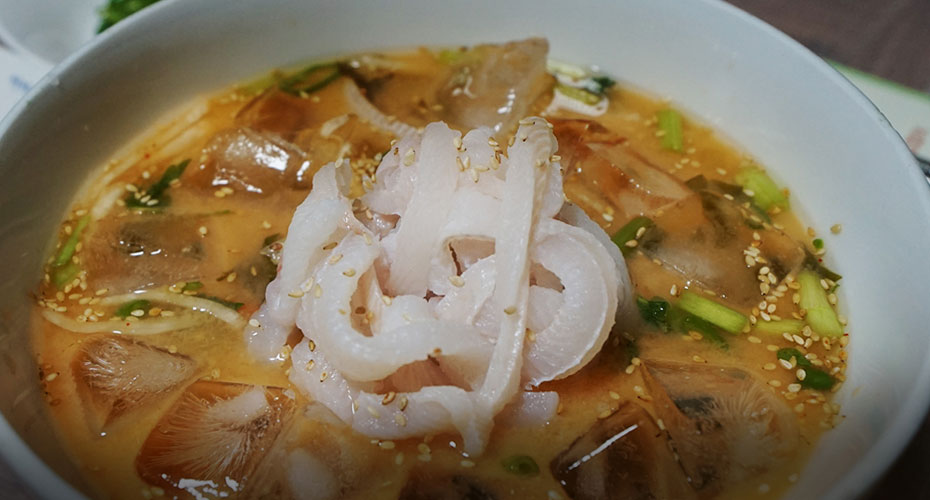 Soybean Paste Cold Raw Fish Soup