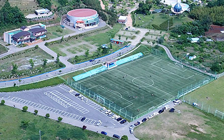 축구장 전경