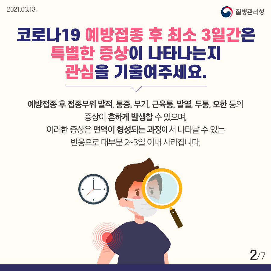 코로나19 예방접종 이상반응 대처방안