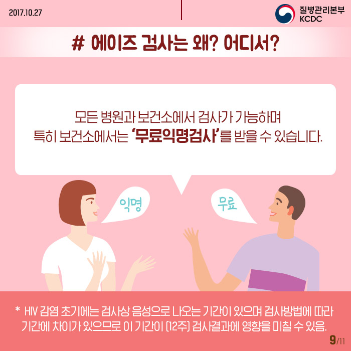 에이즈 검사는 어디서?