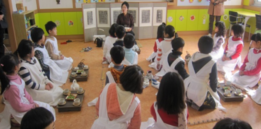 장흥청태전 차문화 학교서 배운다