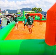 제15회 정남진 물축제  전국 수중풋살대회 사진입니다.