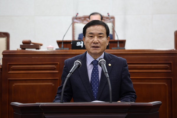 보도자료 1 사진) 김기용의원 벼 재배면적 조정제 철회 촉구 결의안