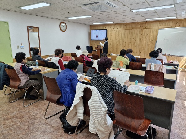 문해교육 교육광경